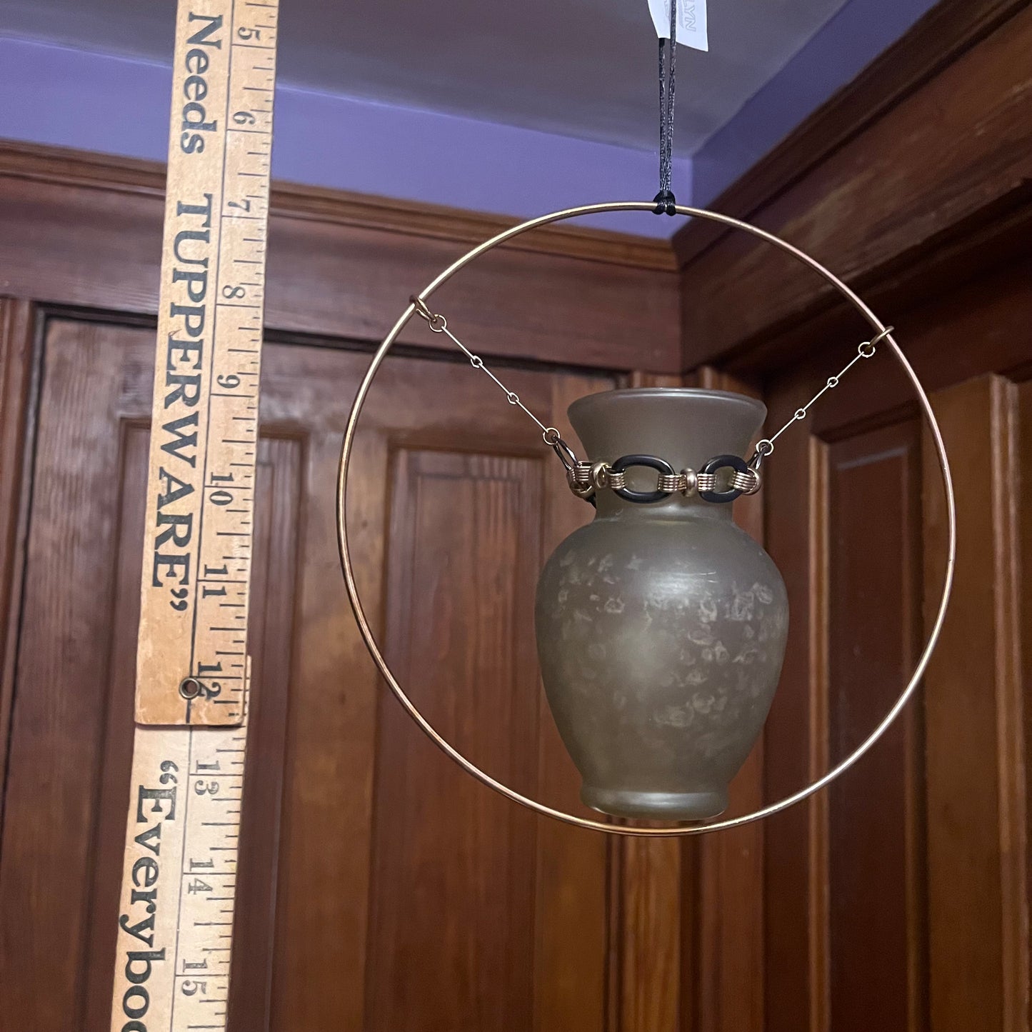 Frosted glass vase propagation station