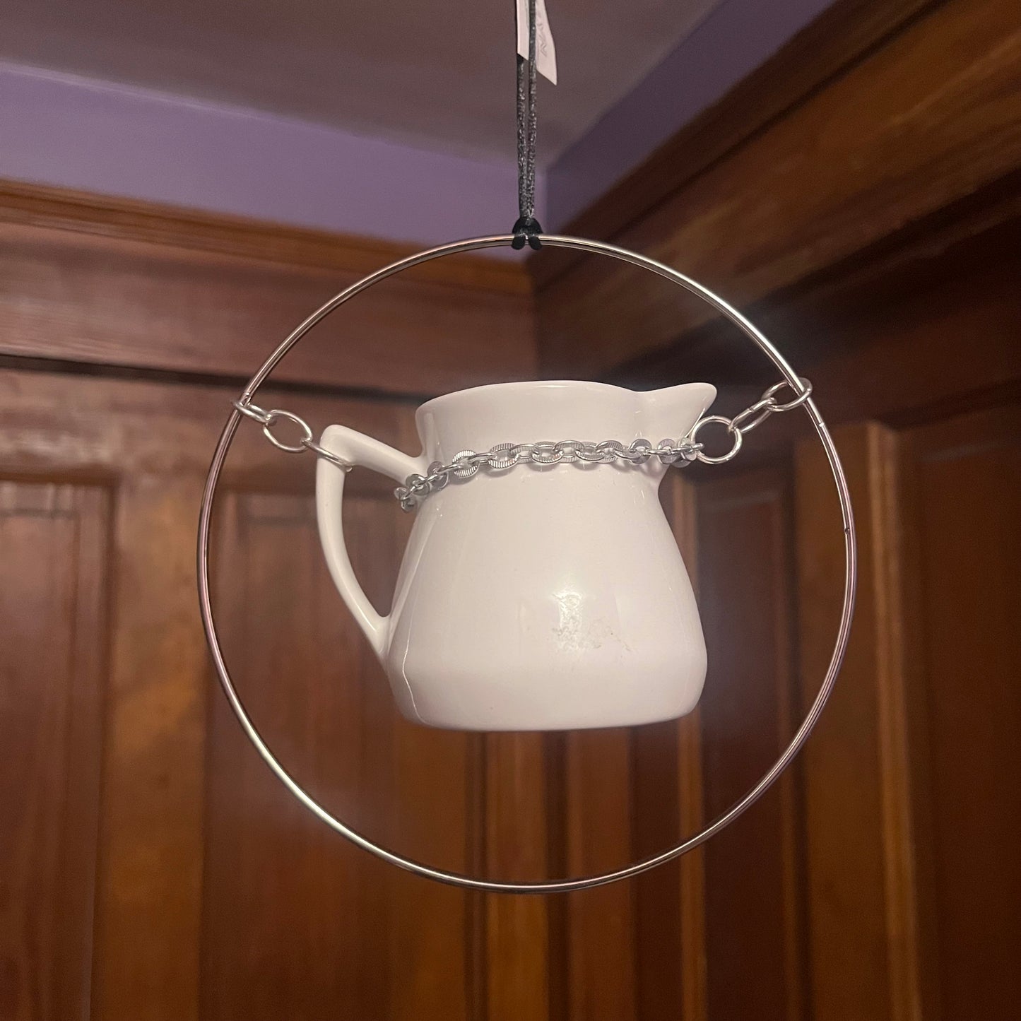 Small white pitcher propagation station