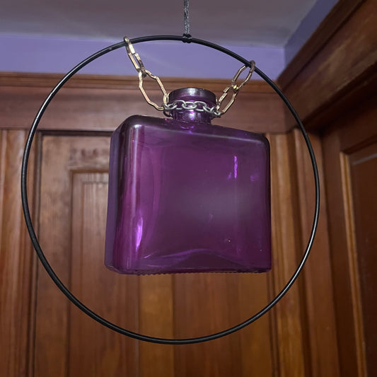 Square purple vase propagation station